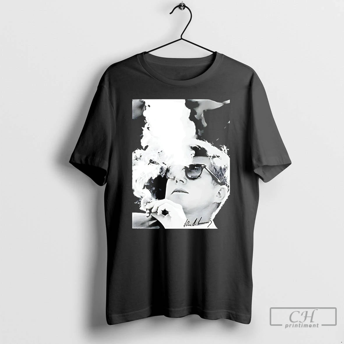 Premium Jfk Smoke Graphic Signature T-Shirts, Hoodie, Sweatshirt | CiraTrend.com