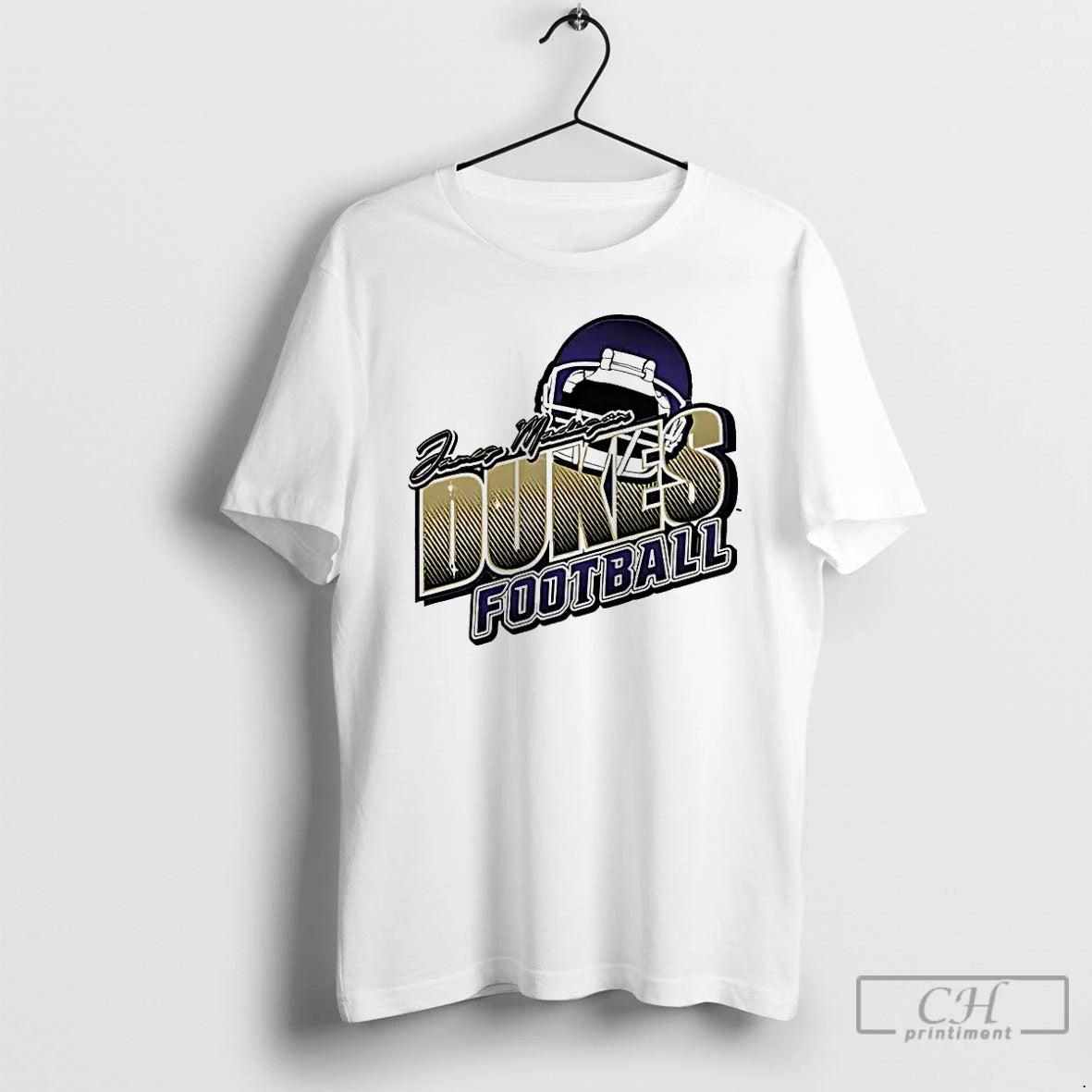 Premium James Madison University Dukes Football Logo Helmet T-Shirts, Hoodie, Sweatshirt | CiraTrend.com
