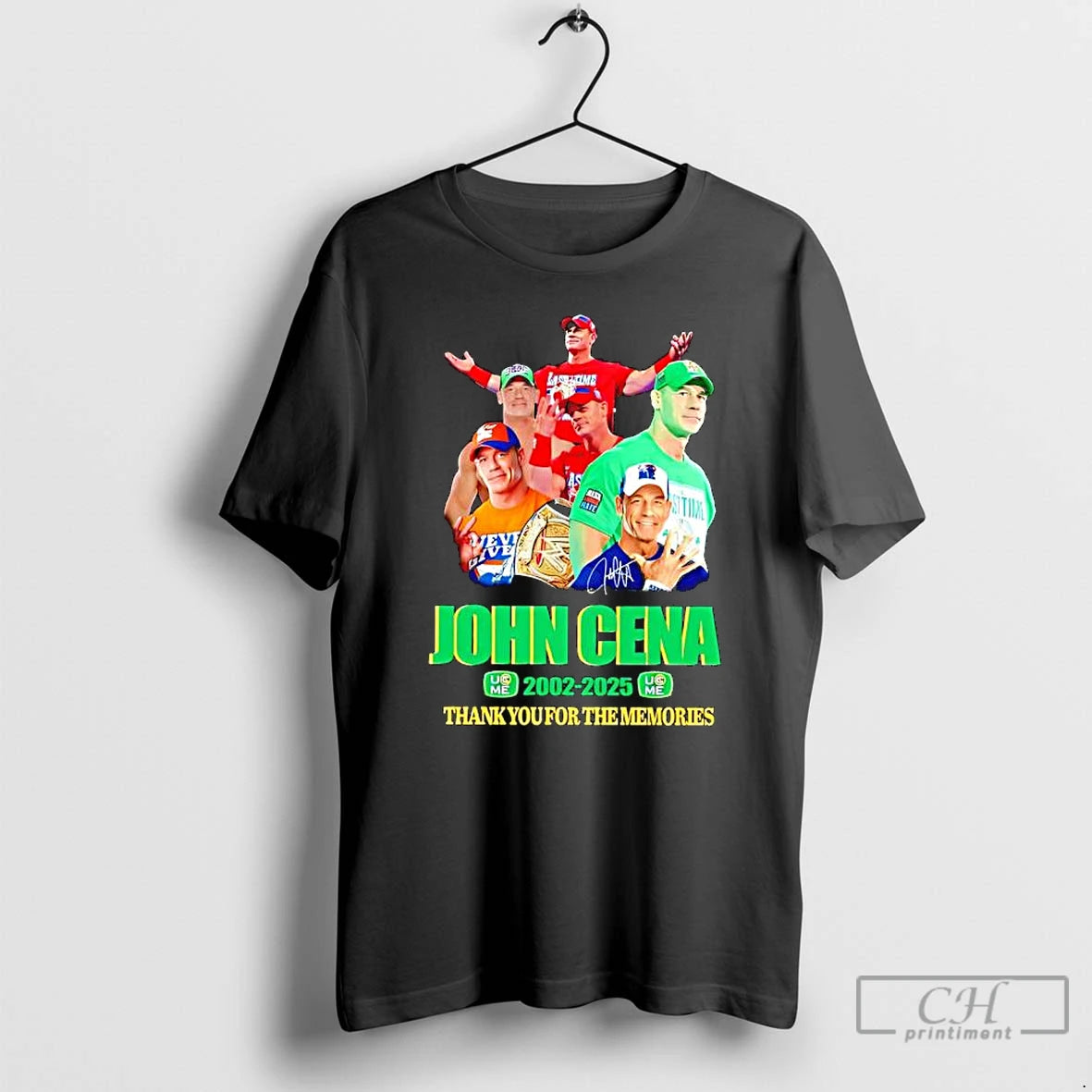 Premium John Cena 2002 2025 Thnak You The Memories T-Shirts, Hoodie, Sweatshirt | CiraTrend.com