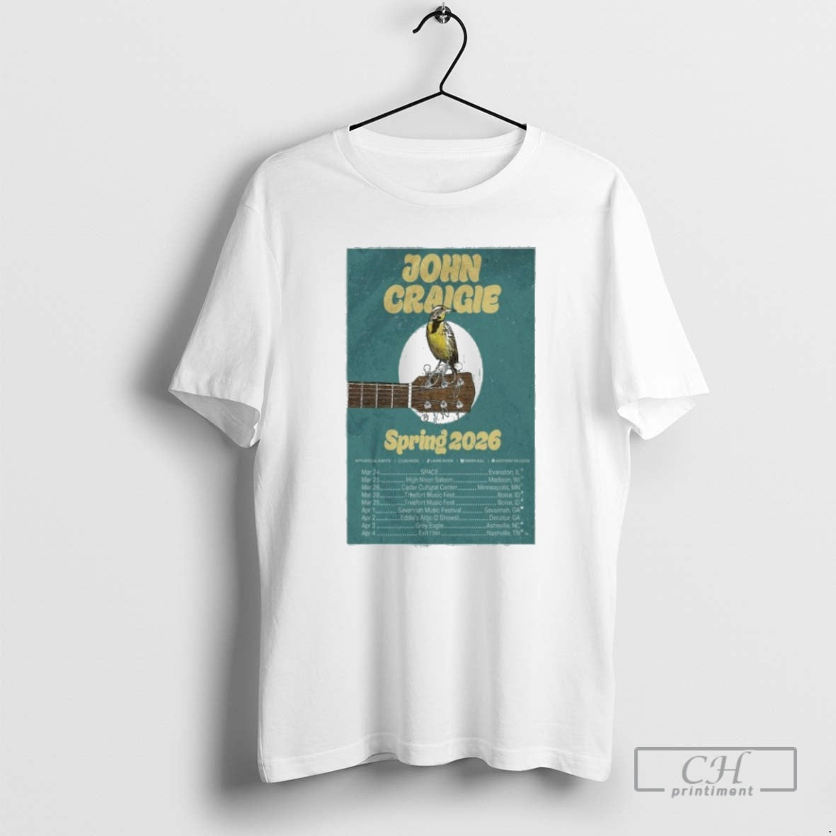 Premium John Craigie Tour Spring 2026 Shirt Sweater Hoodie, Sweatshirt | CiraTrend.com