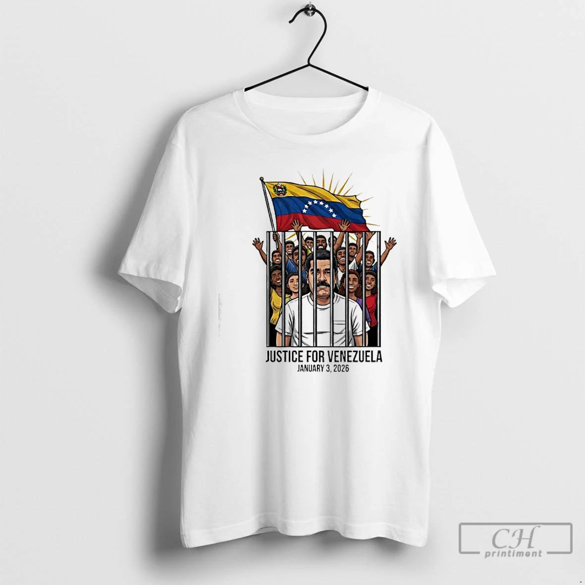 Premium Justice For Venezuela January 3rd 2026 Graphic T-Shirts, Hoodie, Sweatshirt | CiraTrend.com