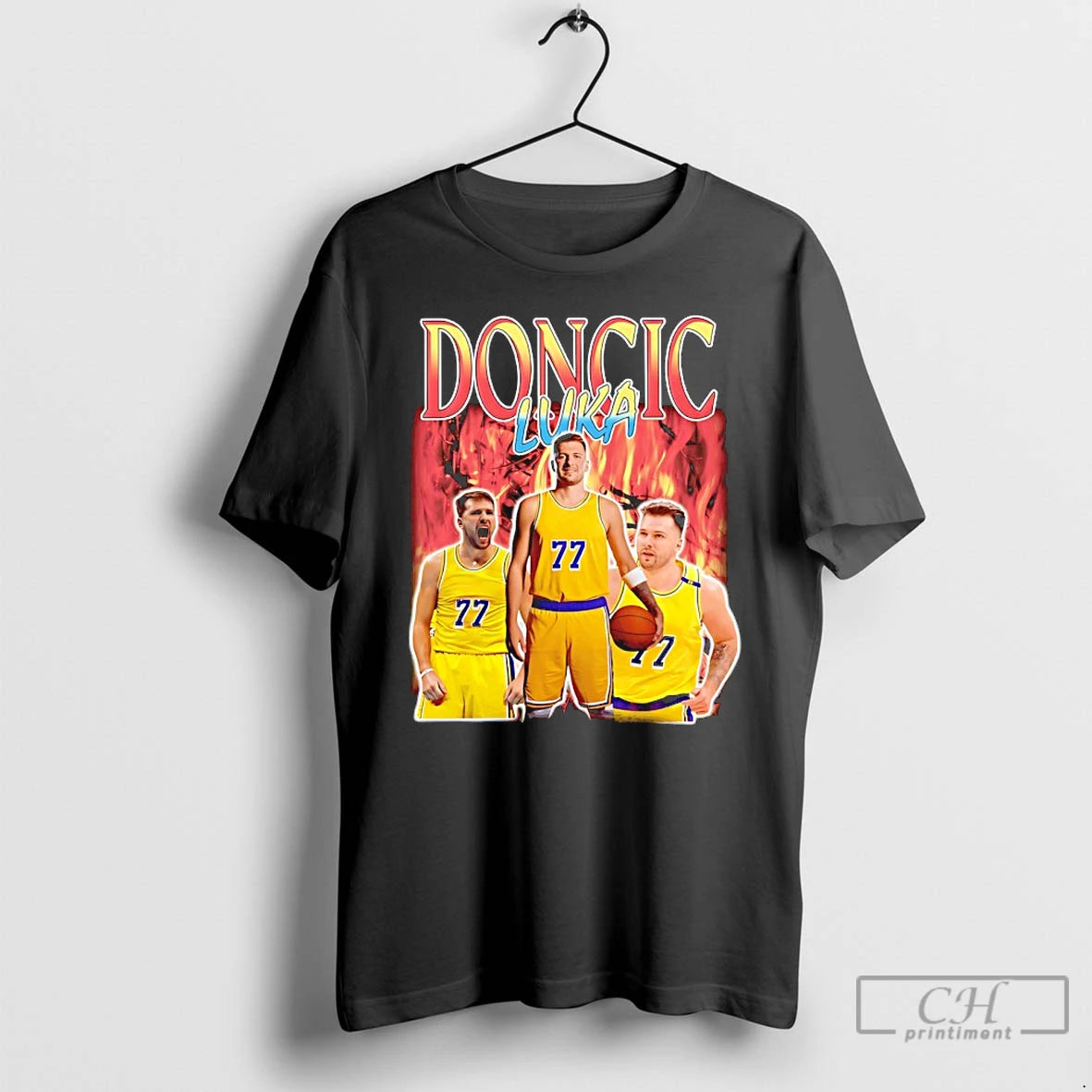 Premium Luka Doncic Los Angeles Lakers Fire Vintage T-Shirts, Hoodie, Sweatshirt | CiraTrend.com