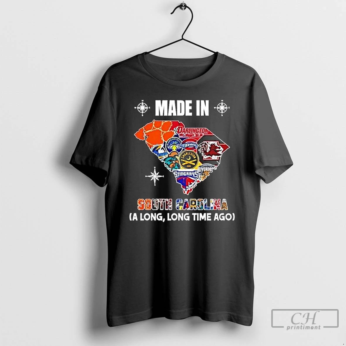 Premium Made In South Carolina A Long Long Time Ago State Logo Map 2026 T-Shirts, Hoodie, Sweatshirt | CiraTrend.com
