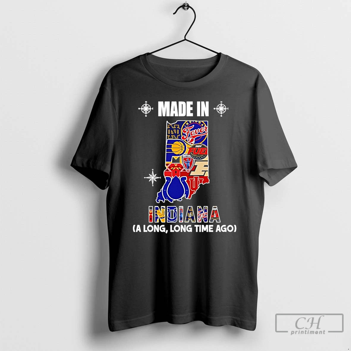 Premium Made In Indiana A Long Long Time Ago State T-Shirts, Hoodie, Sweatshirt | CiraTrend.com