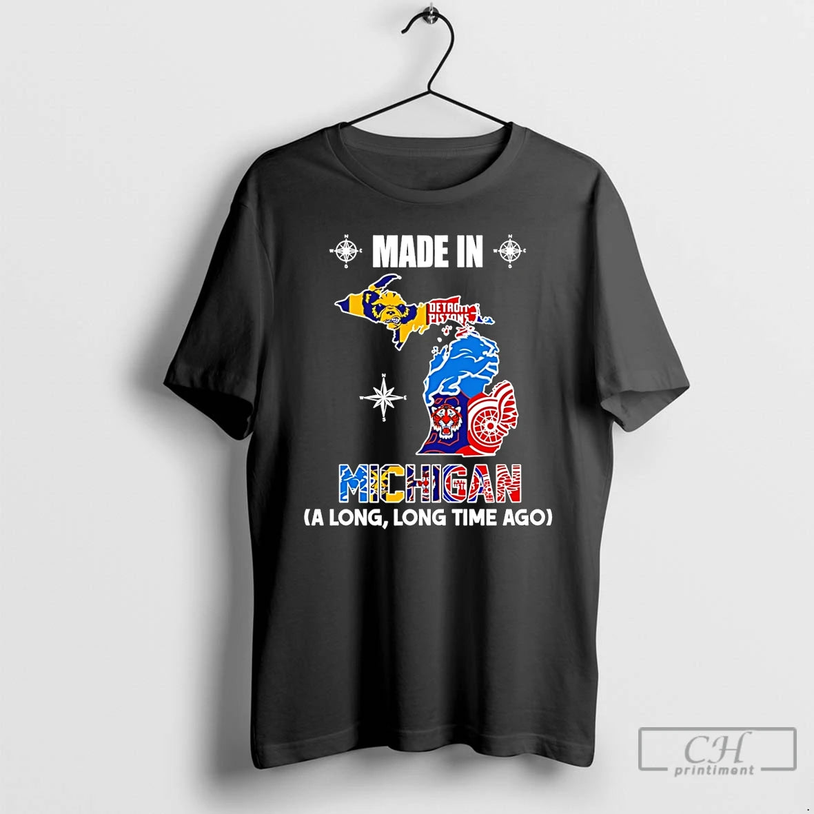 Premium Made In Michigan A Long Long Time Ago State T-Shirts, Hoodie, Sweatshirt | CiraTrend.com