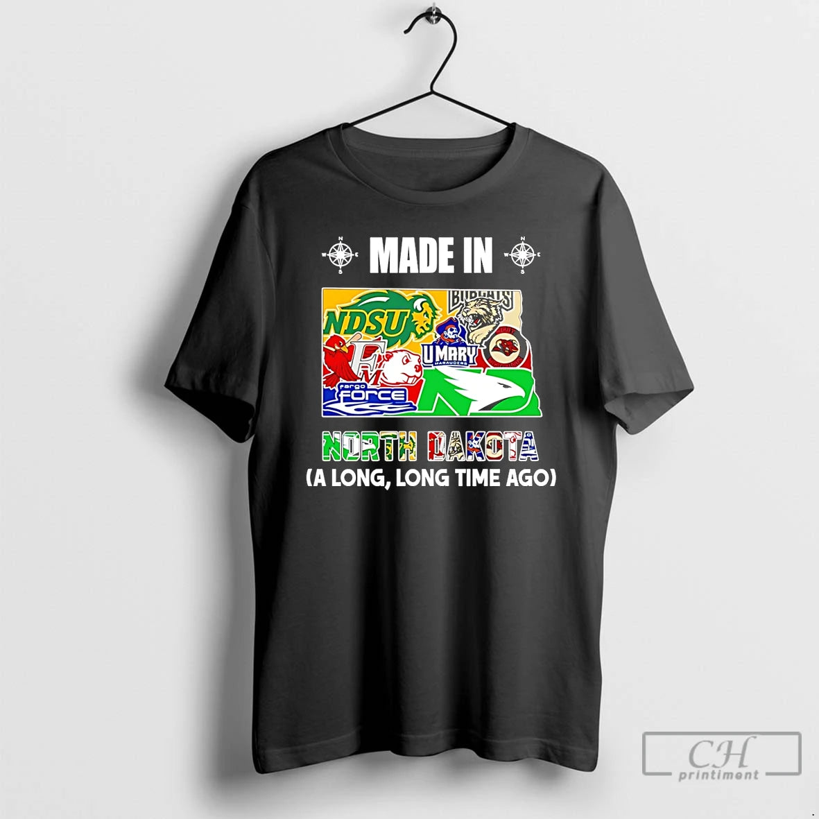 Premium Made In North Dakota A Long Long Time Ago State T-Shirts, Hoodie, Sweatshirt | CiraTrend.com