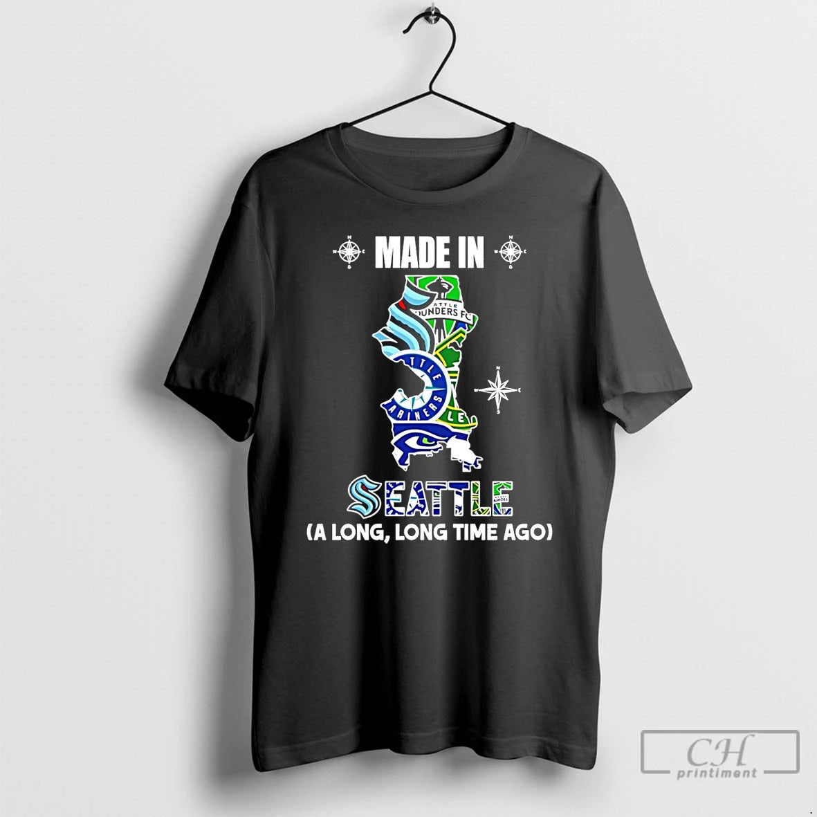 Premium Made In Seattle A Long Long Time Ago State T-Shirts, Hoodie, Sweatshirt | CiraTrend.com