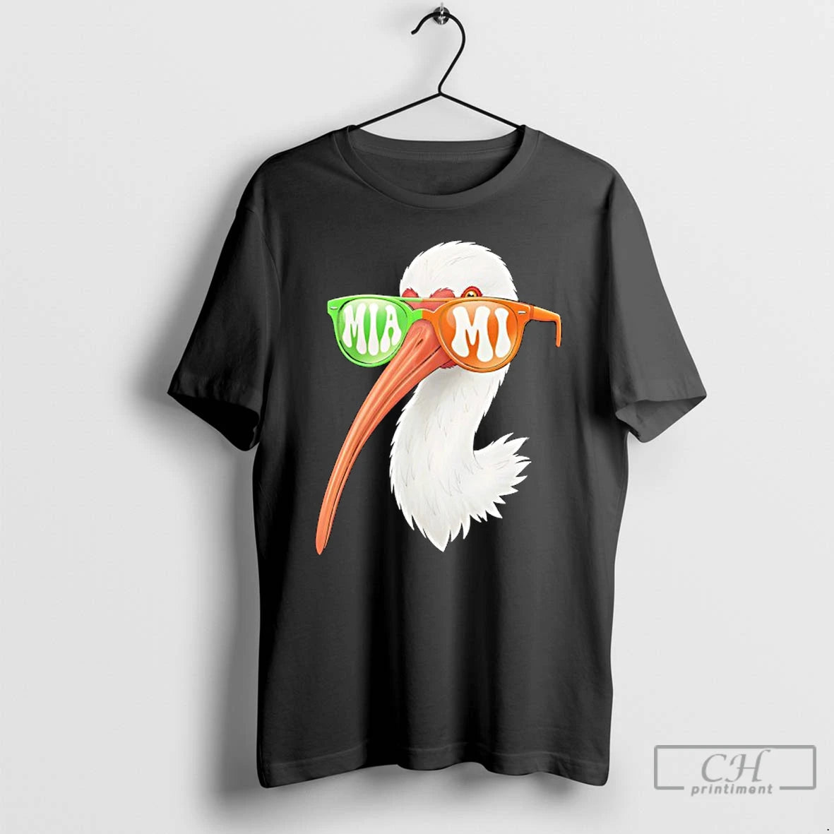 Premium Miami White Ibis With Sunglasses T-Shirts, Hoodie, Sweatshirt | CiraTrend.com
