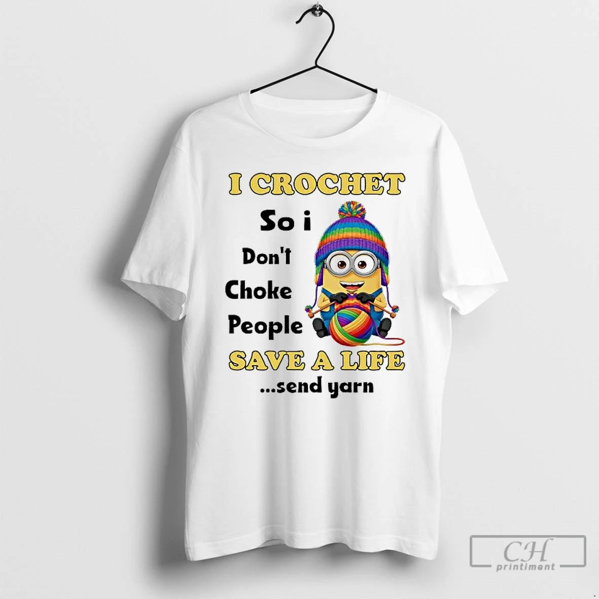 Premium Minions I Crochet So I Dont Choke People Save A Life T Shirts Sweater Hoodie, Sweatshirt | CiraTrend.com