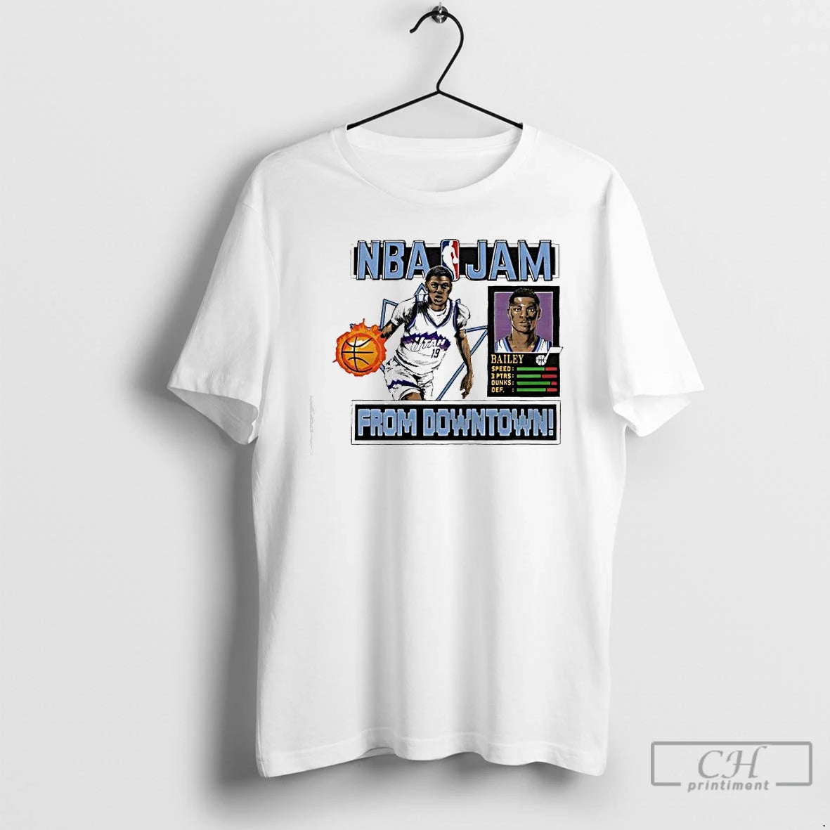 Premium Nba Jam Jazz Ace Bailey From Downtown T-Shirts, Hoodie, Sweatshirt | CiraTrend.com