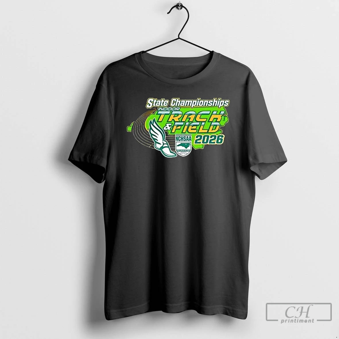 Premium Nchsaa Indoor Track And Field States Championships 2026 Logo T-Shirts, Hoodie, Sweatshirt | CiraTrend.com