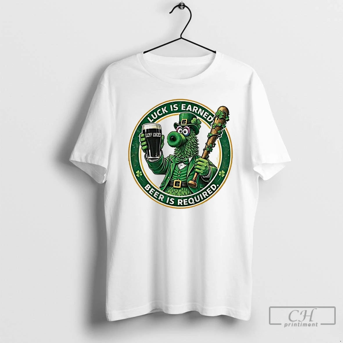 Premium Phanatic Phillies Luck Is Earned Beer Is Required St Patricks Day T Shirts Sweater Hoodie, Sweatshirt | CiraTrend.com