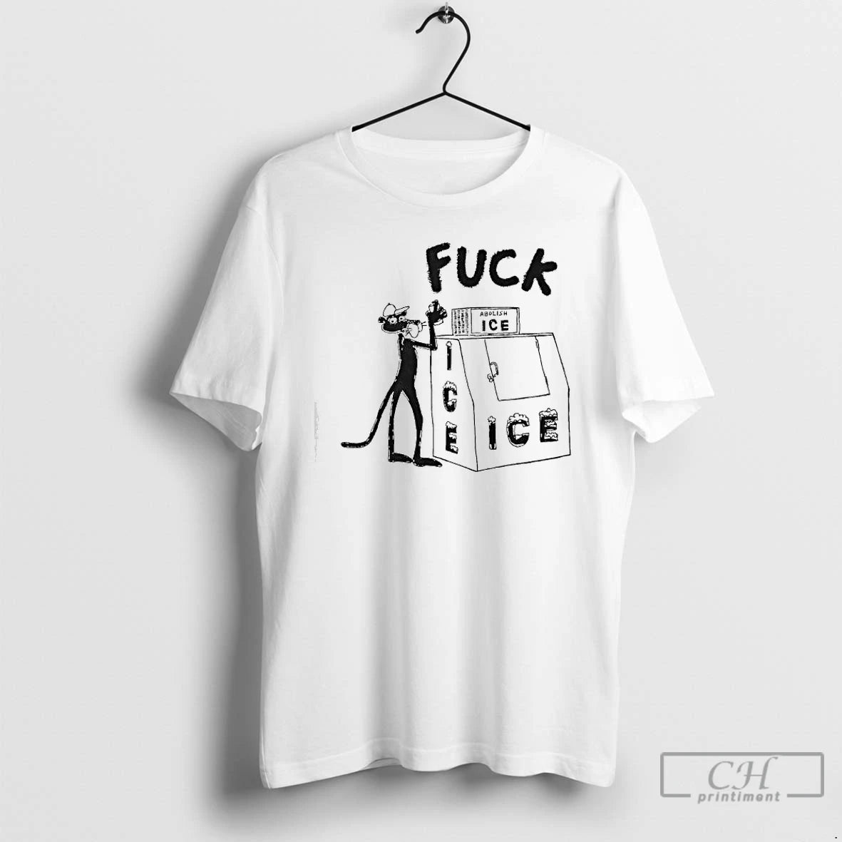 Premium Pink Panther Fuck Ice Abolish Ice T-Shirts, Hoodie, Sweatshirt | CiraTrend.com