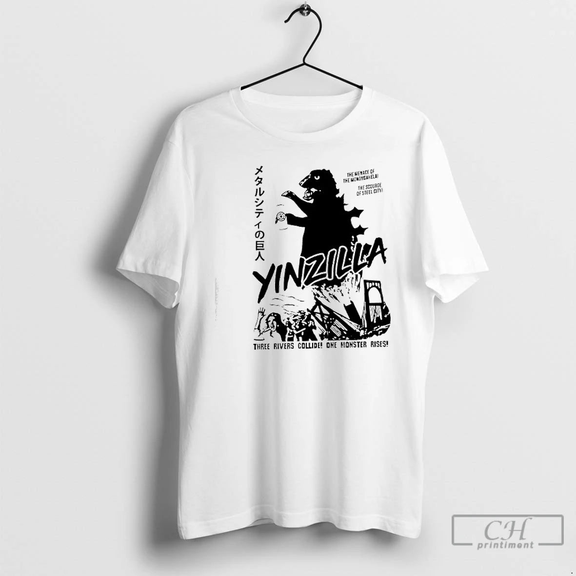 Premium Pittsburgh Gold Yinzilla Three Rivers Collide One Monster Rises T-Shirts, Hoodie, Sweatshirt | CiraTrend.com