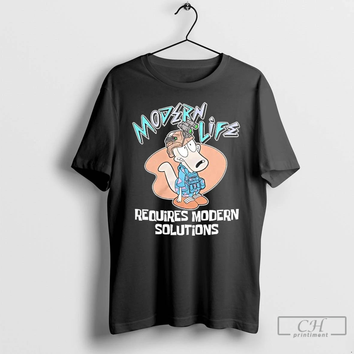 Premium Rocko Modern Life Requires Modern Solutions T-Shirts, Hoodie, Sweatshirt | CiraTrend.com