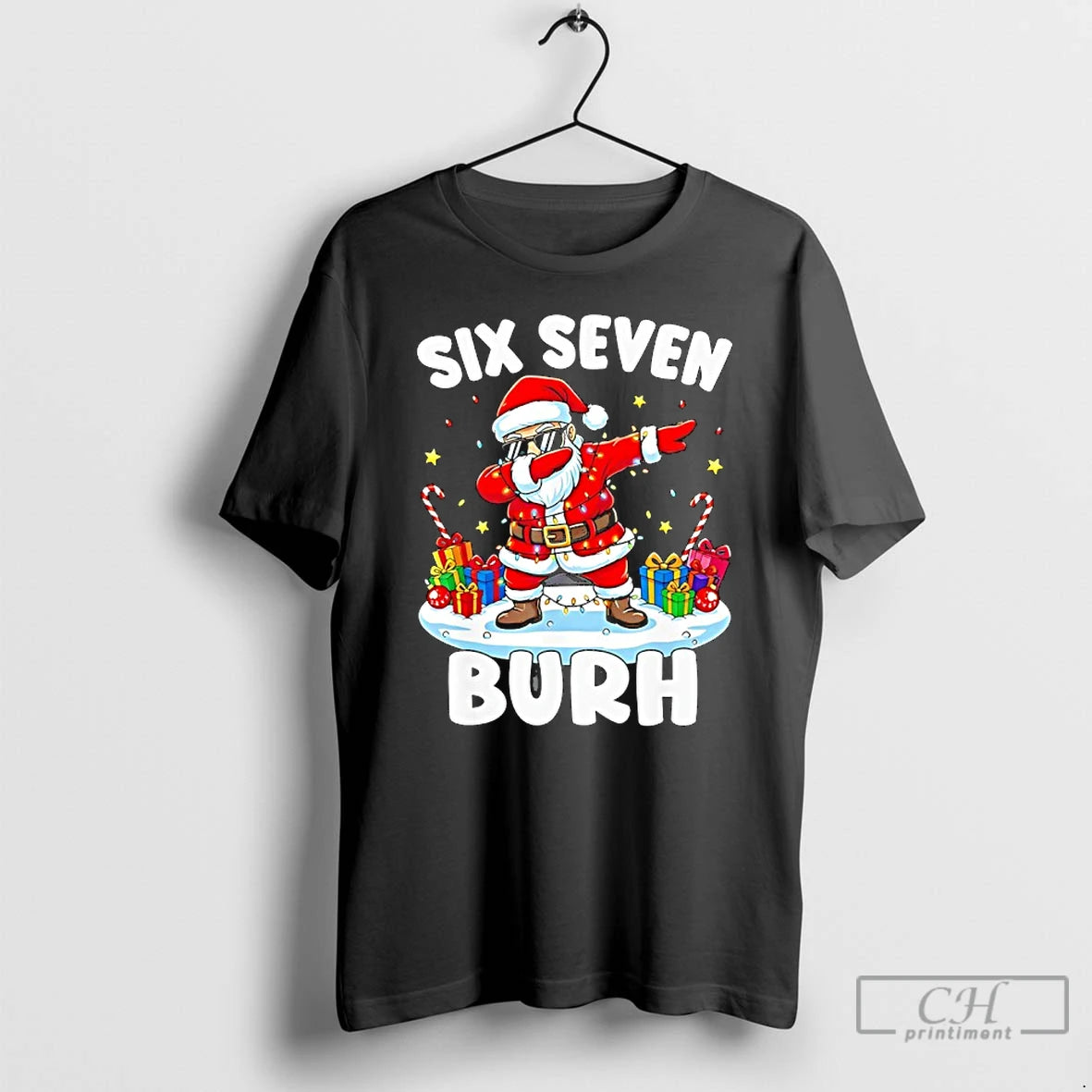 Premium Santa Claus Posing Dab Six Seveb Brunh Christmas Funny T-Shirts, Hoodie, Sweatshirt | CiraTrend.com