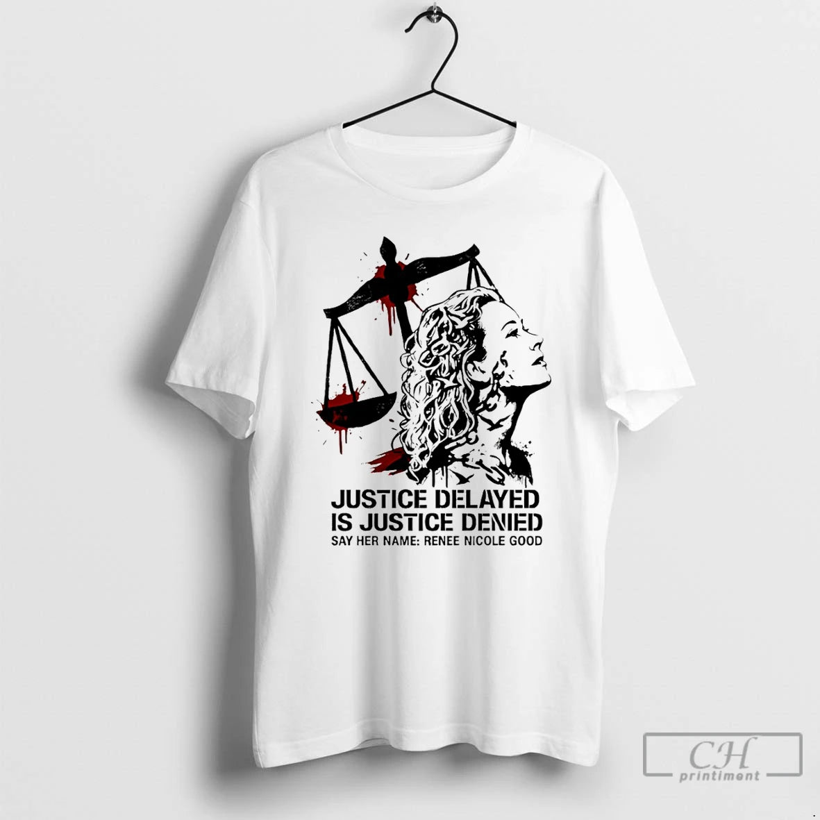 Premium Say Her Name Renee Nicole Good Justice Delayed Is Justice Denied T Shirts Sweater Hoodie, Sweatshirt | CiraTrend.com