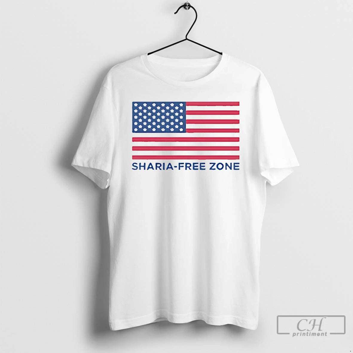 Premium Sharia Free Zone American Flag T-Shirts, Hoodie, Sweatshirt | CiraTrend.com