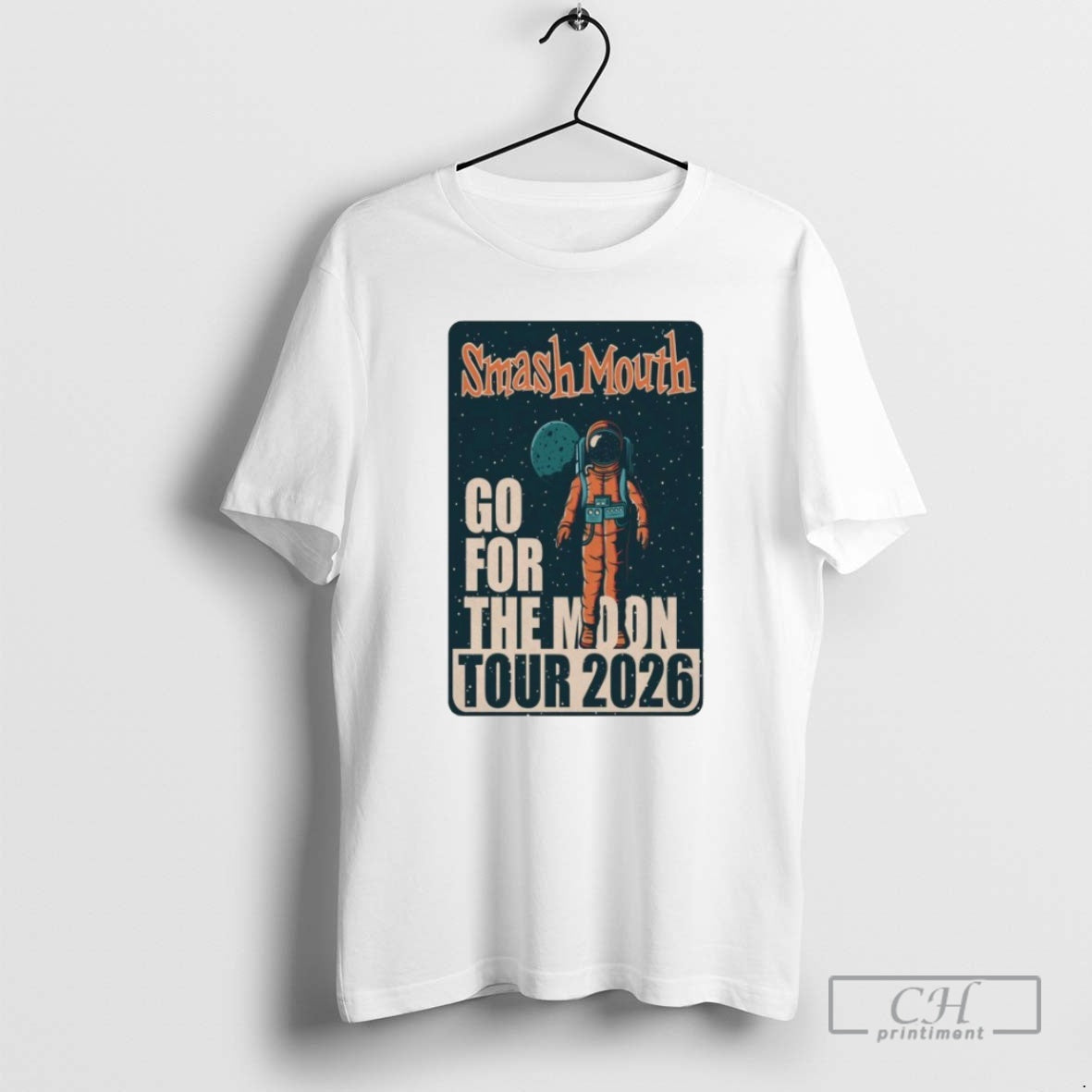 Premium Smash Mouth Go For The Moon Tour 2026 Astronaut Shirt Sweater Hoodie, Sweatshirt | CiraTrend.com