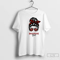 Premium Tampa Bay Buccaneers Girl Messy Bun Glasses T-Shirts, Hoodie, Sweatshirt | CiraTrend.com