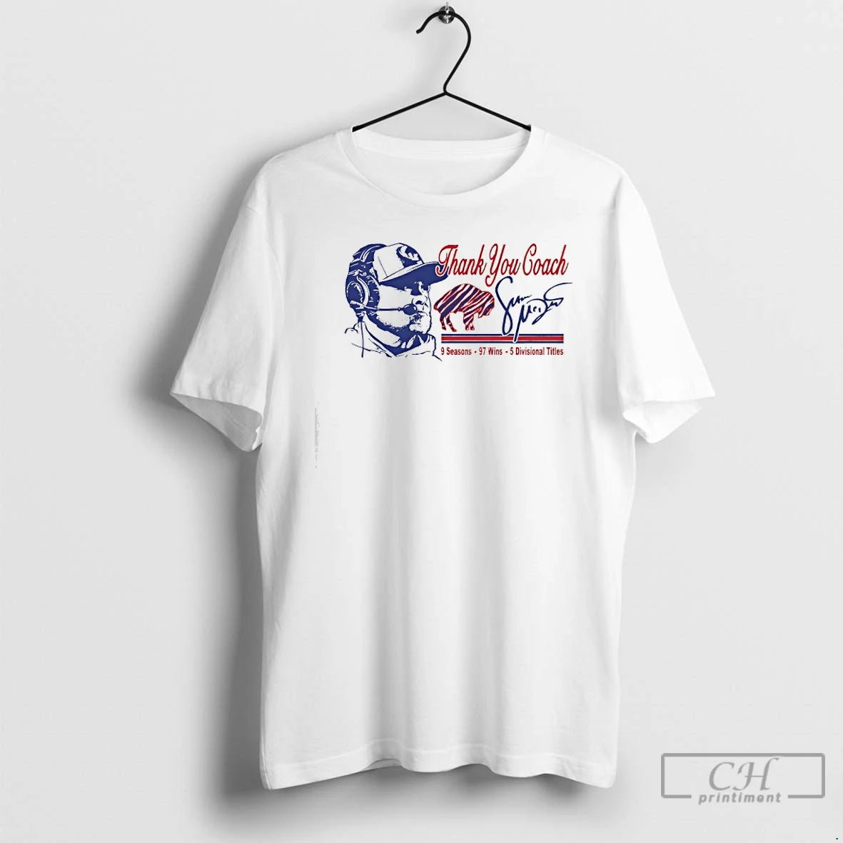 Premium Thank You Coach Sean Mcdermott 9 Seasons 97 Wins 5 Divisionals Tittles T Shirts Hoodie, Sweatshirt | CiraTrend.com