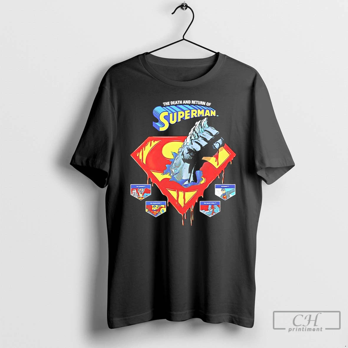 Premium The Death And Return Of Superman Comic Logo T-Shirts, Hoodie, Sweatshirt | CiraTrend.com