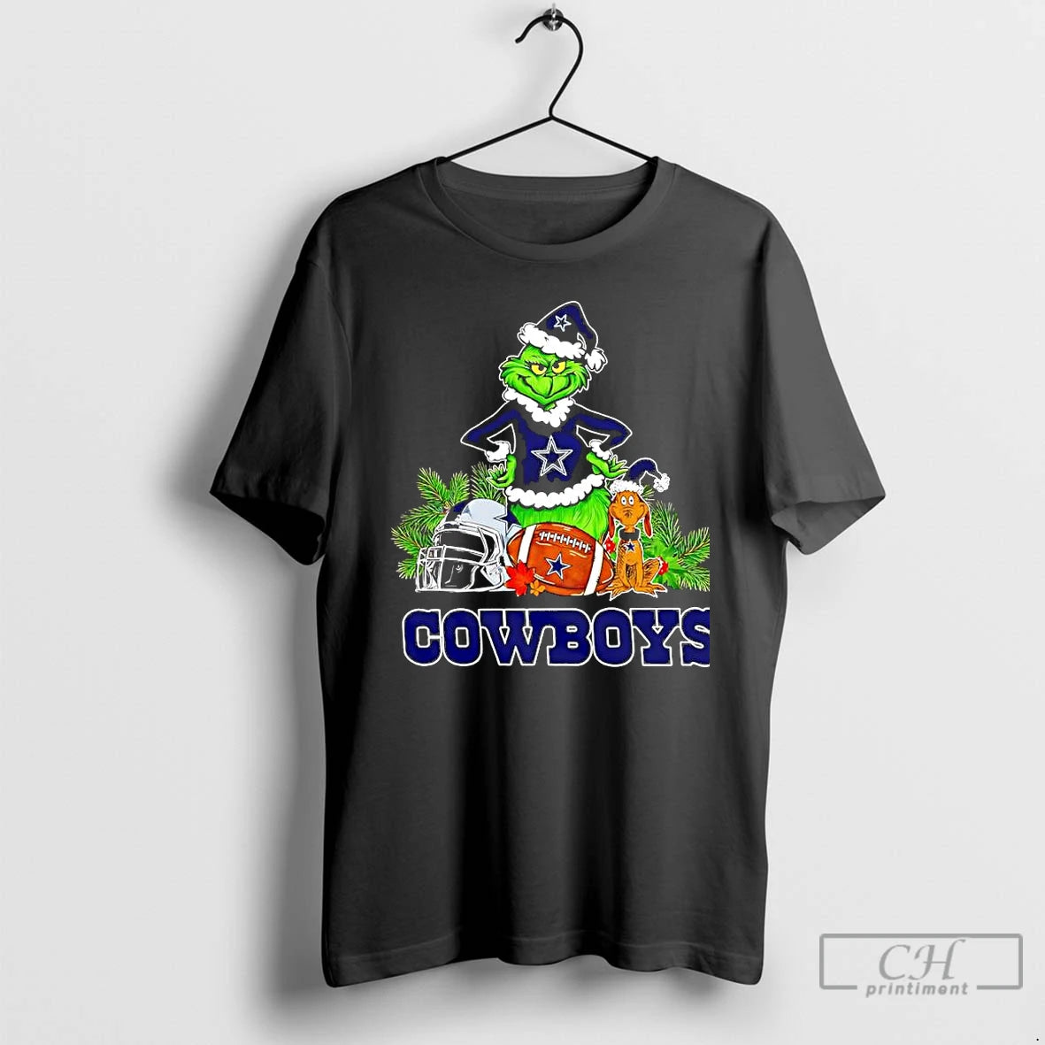 Premium The Grinch And Max Dallas Cowboys Christmas Helmet Items T-Shirts, Hoodie, Sweatshirt | CiraTrend.com