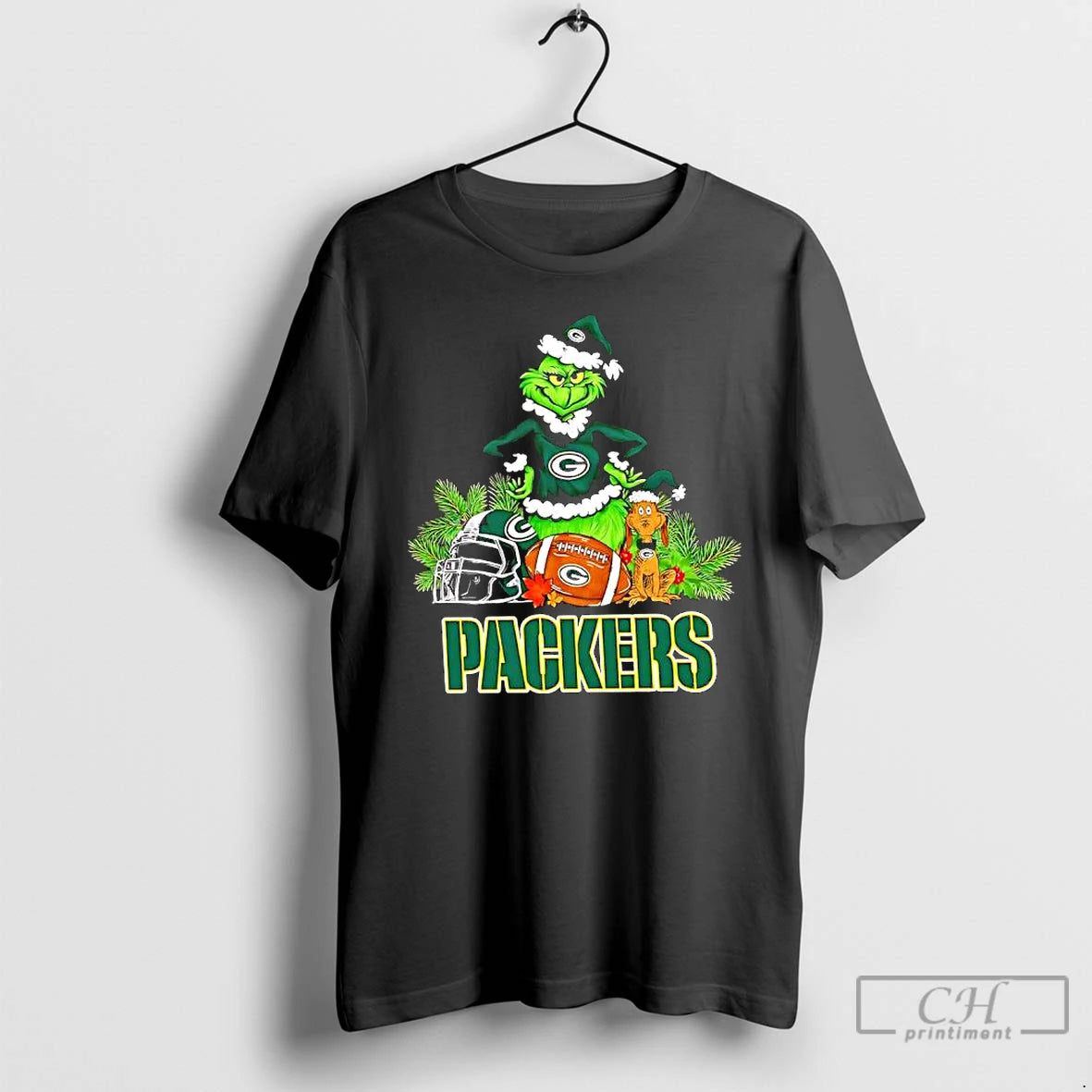 Premium The Grinch And Max Green Bay Packers Christmas Helmet Items T-Shirts, Hoodie, Sweatshirt | CiraTrend.com