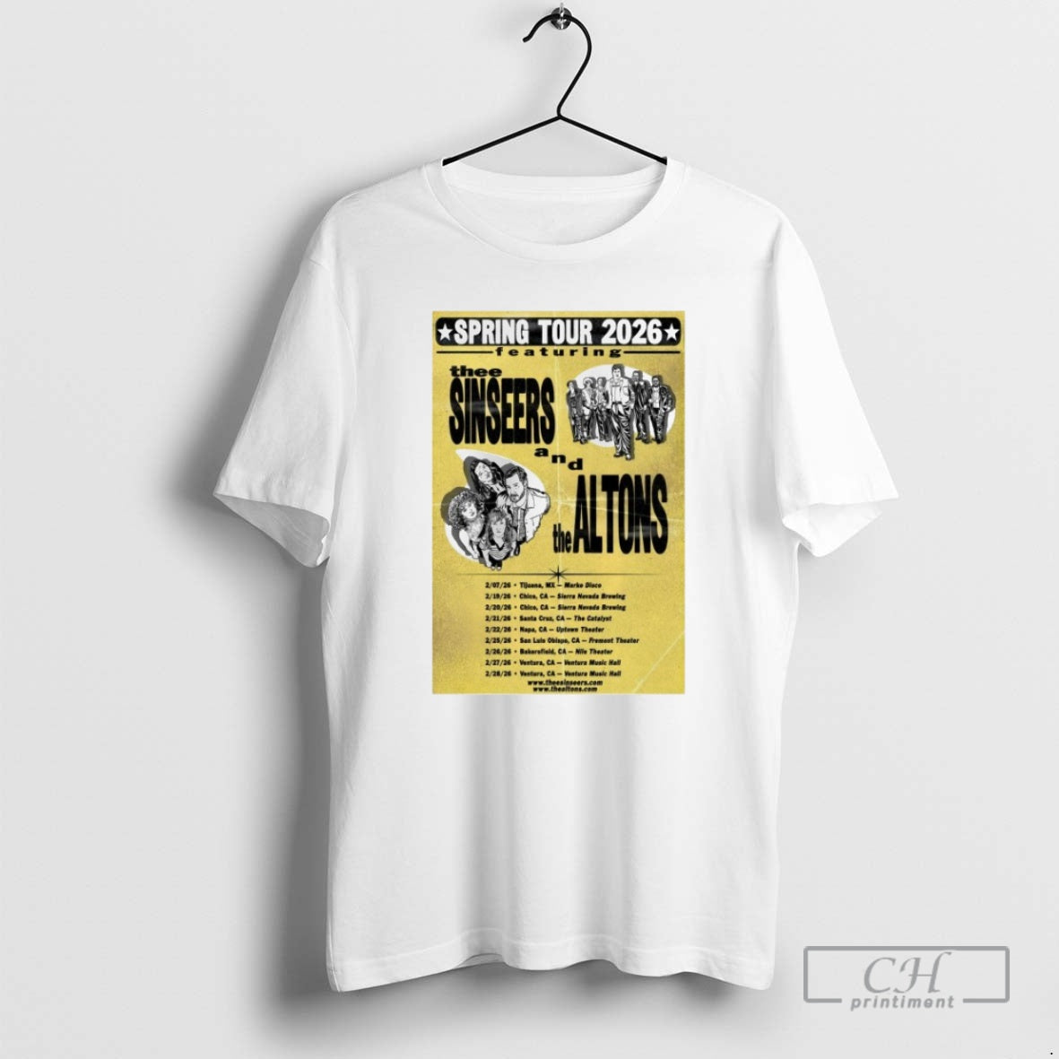 Premium Thee Sinseers And The Altons Spring 2026 Tour Dates Shirt Sweater Hoodie, Sweatshirt | CiraTrend.com