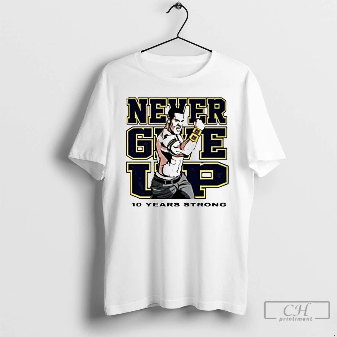 Premium Tyrese Haliburton Wearing John Cena Never Give Up 10 Year Strong Ornaments T Shirts Hoodie, Sweatshirt