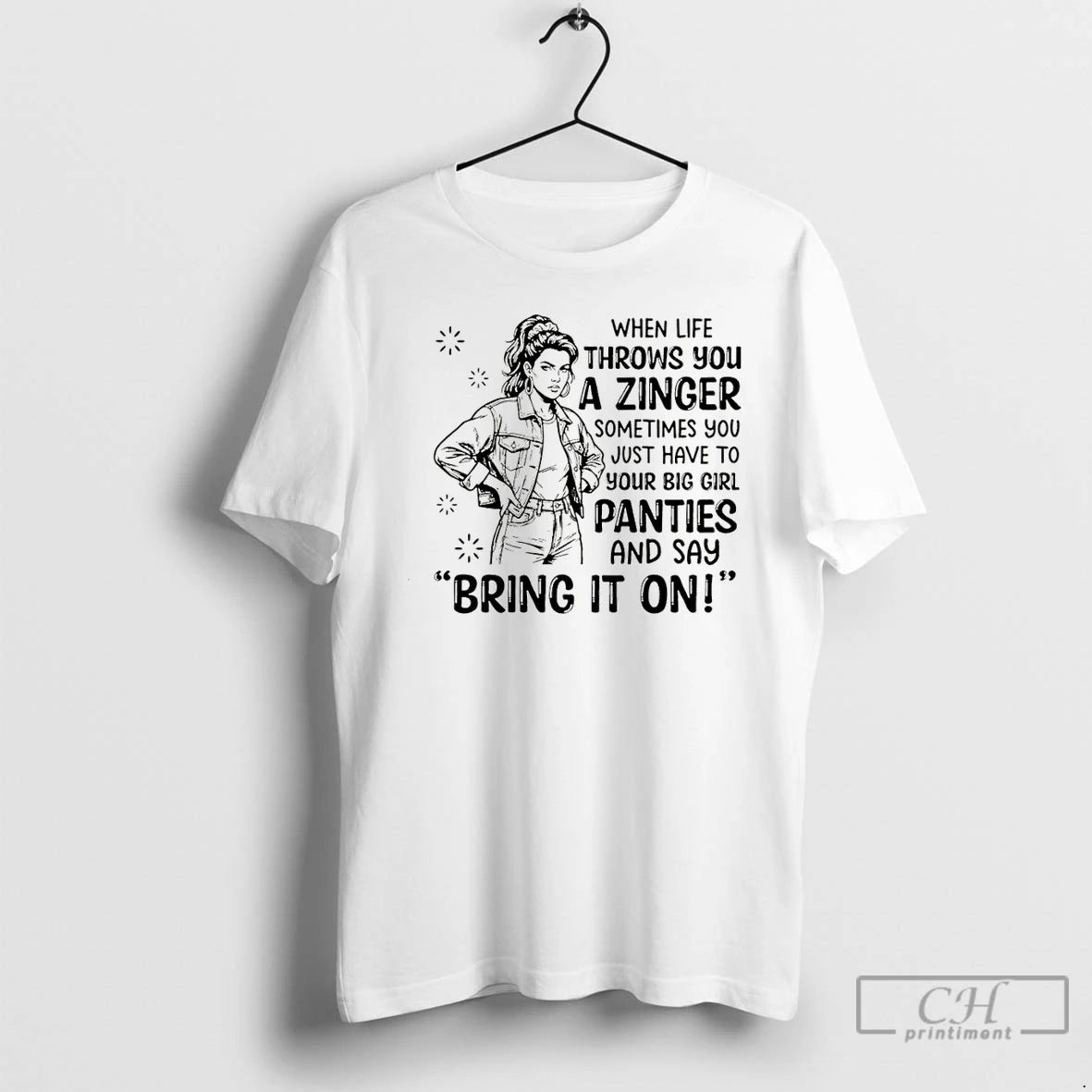 Premium When Life Throws You A Zinger Sometimes You Just Have To Put On Your T-Shirts, Hoodie, Sweatshirt | CiraTrend.com