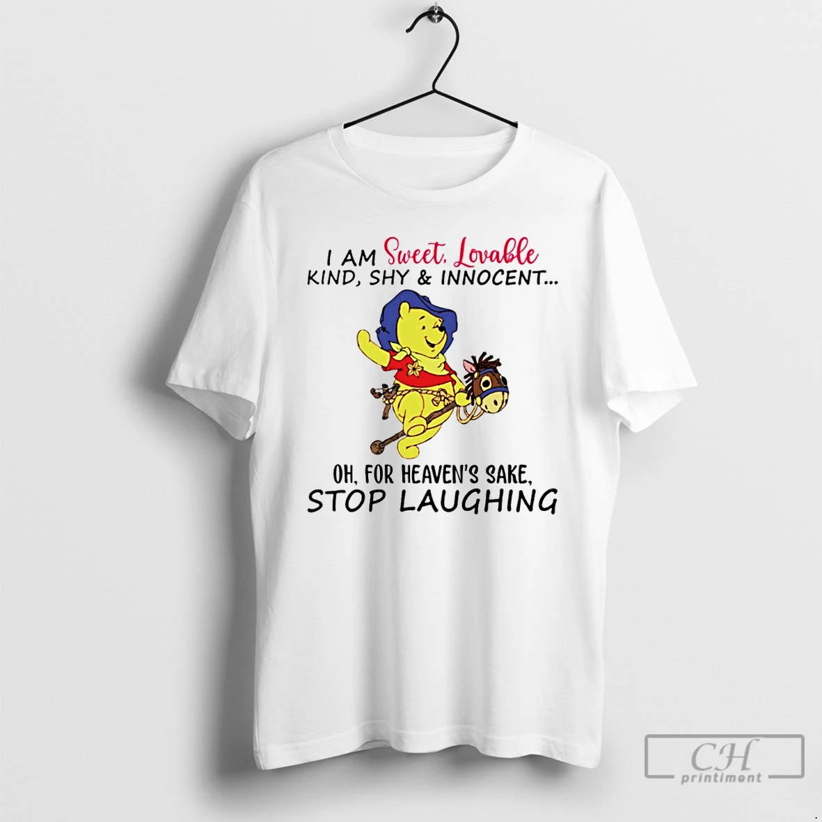 Premium Winnie The Pooh I Am Sweet Lovable Kind Shy And Innocent Oh For Heavens T-Shirts, Hoodie, Sweatshirt | CiraTrend.com