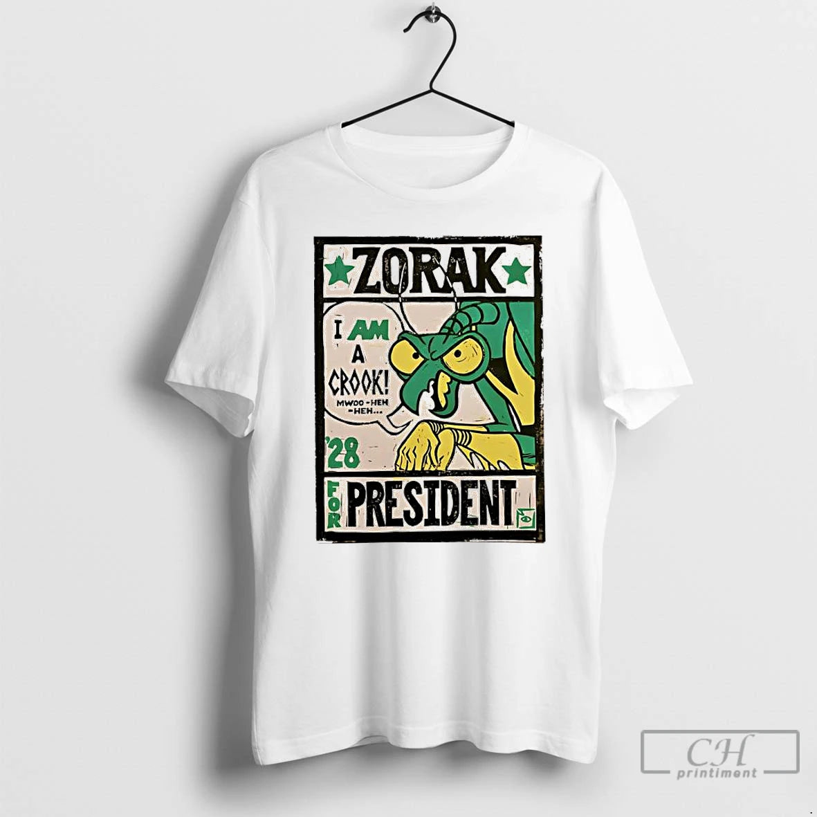 Premium Zorak I Am A Crook For President 28 T-Shirts, Hoodie, Sweatshirt | CiraTrend.com