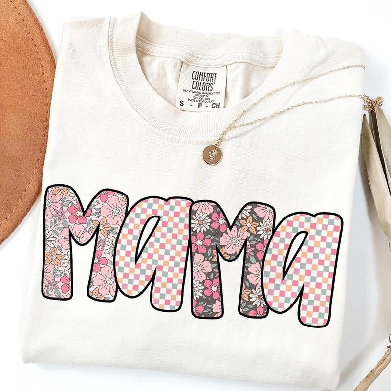 Preppy Mama Shirt, Cute Mama Shirt, Floral Mama Shirt, Mothers day Shirt, Mama Shirt, Mama Shirt Design, Floral...