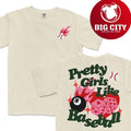 Pretty Girls Like Baseball Two Sided Shirt