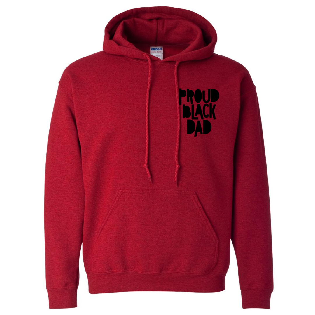 Proud Black Dad Hooded Sweatshirt  for Fathers T-Shirts, Hoodie | CiraTrend.com (Image 1)