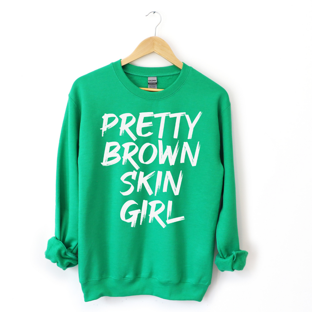 Pretty Brown Skin Girl Unisex Sweatshirt T-Shirts, Hoodie | CiraTrend.com (Image 3)