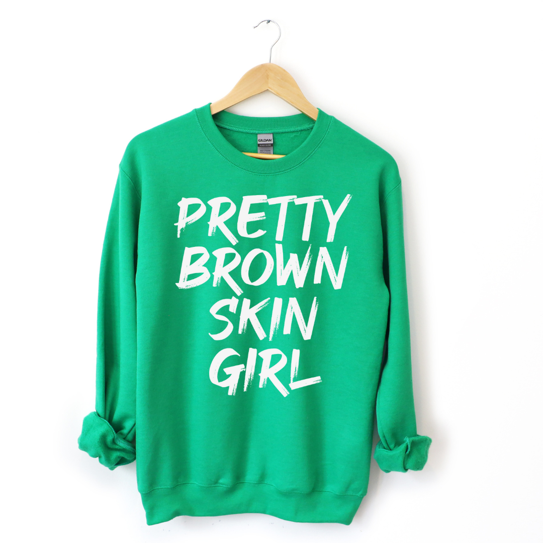 Pretty Brown Skin Girl Unisex Sweatshirt T-Shirts, Hoodie | CiraTrend.com (Image 3)