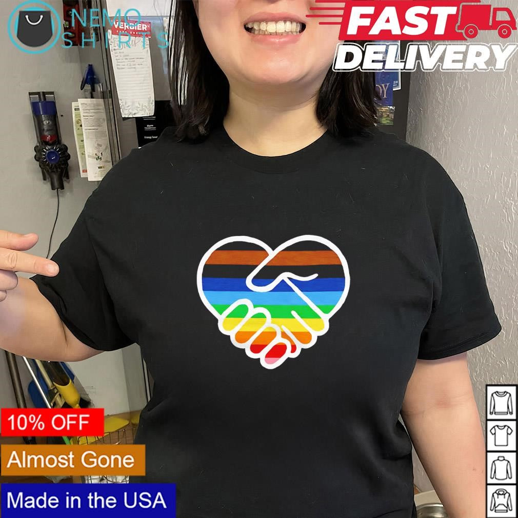 Pride unity interlocking hands LGBTQ Pride shirt