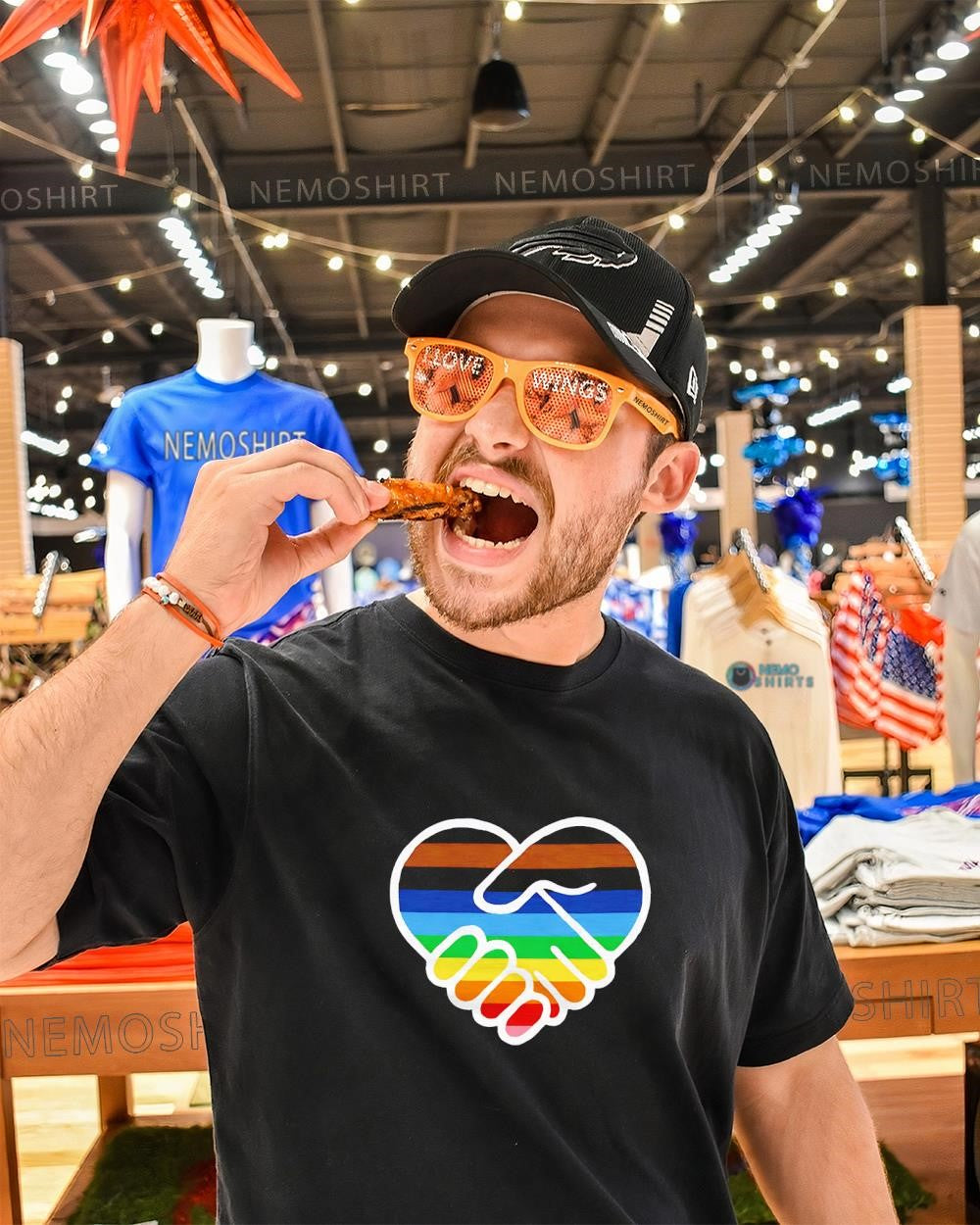 Pride unity interlocking hands LGBTQ Pride shirt