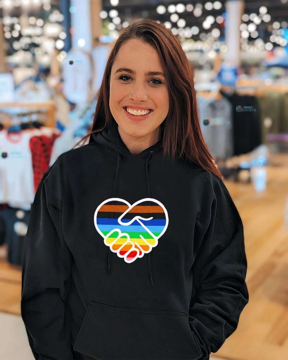 Pride unity interlocking hands LGBTQ Pride shirt