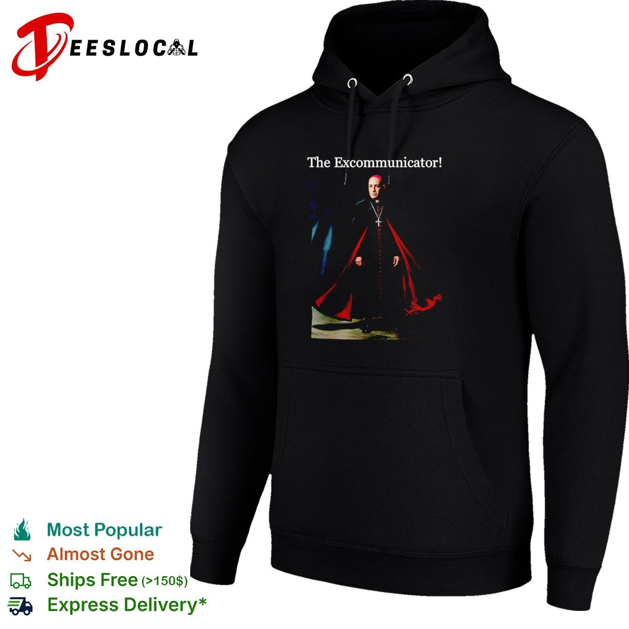 Priest red cape the excommunicator shirt