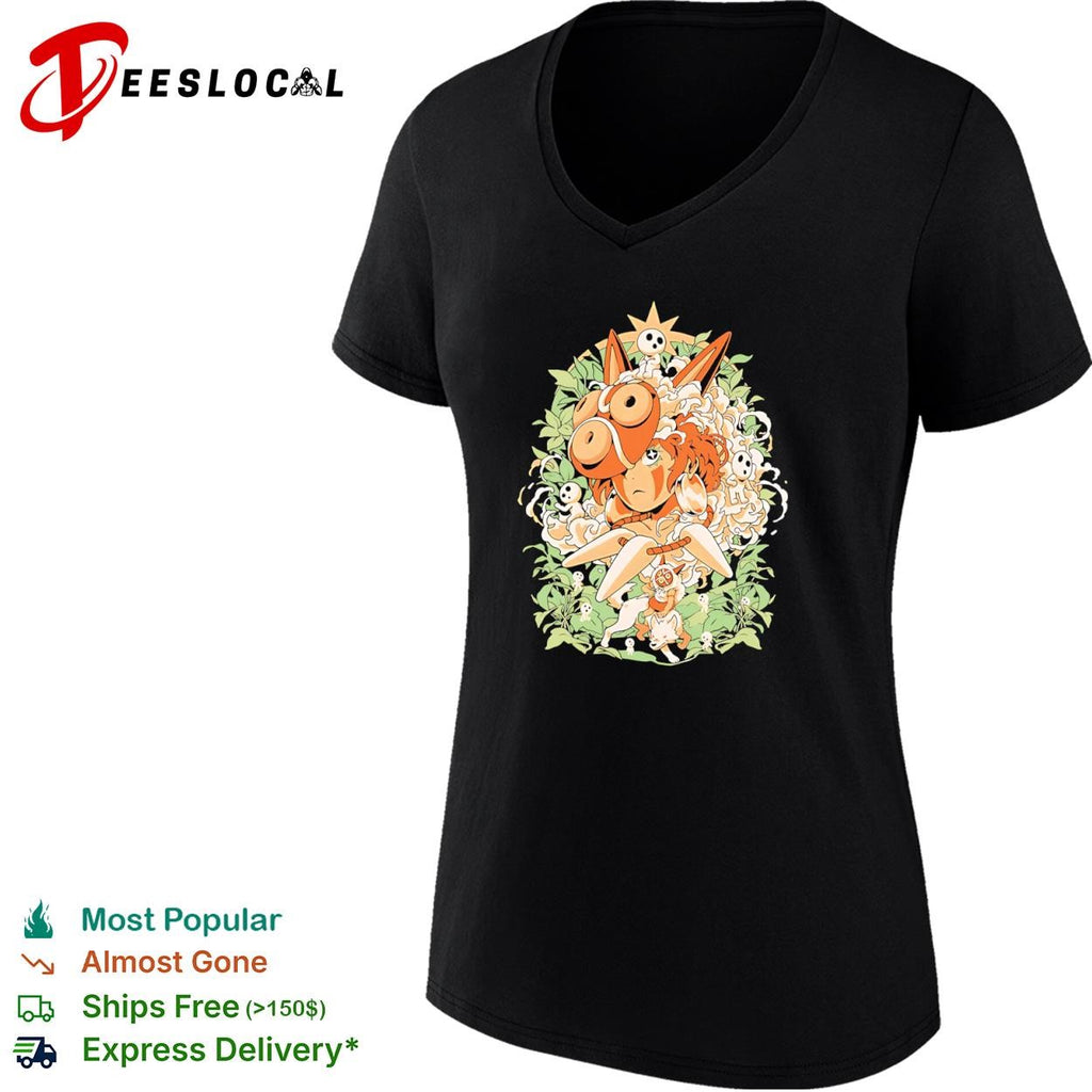 Princess Mononoke Moro and kodama Forest of the Gods shirt