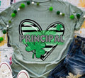 Principal Clover Heart DTF Transfers - THIS IS NOT A SHIRT Hoodie, Sweatshirt | CiraTrend.com