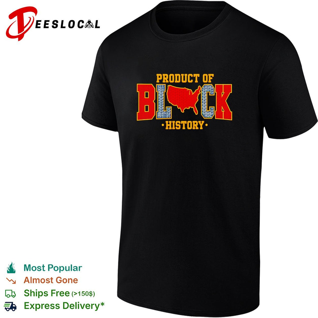 Product of Black History map of the United States USA knit texture style shirt