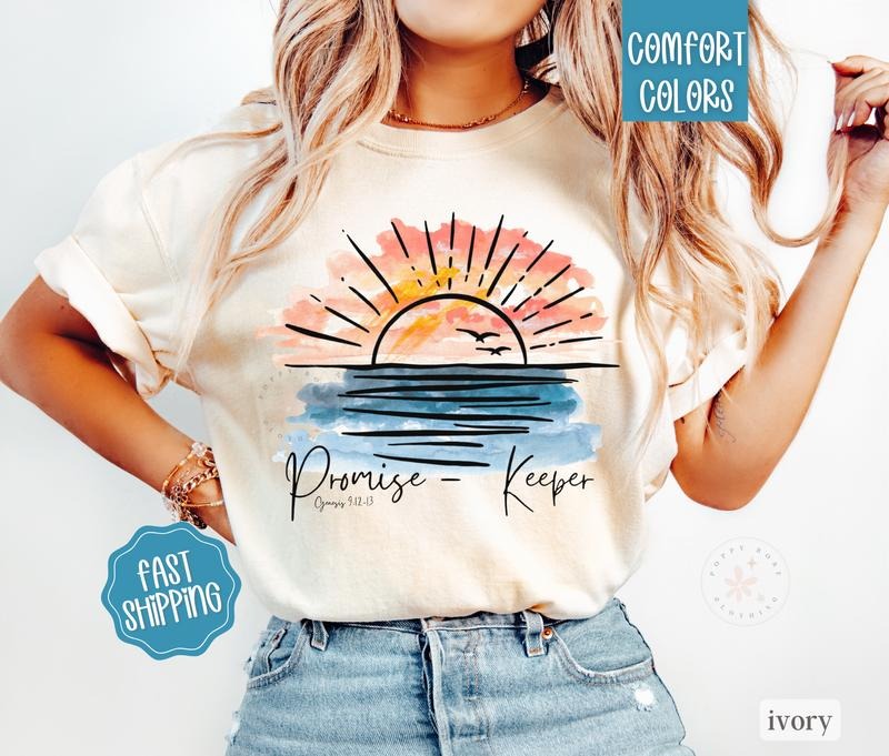 Promise Keeper Shirt Comfort Colors, Christian Tshirts, Religious Tee Hoodie, Sweatshirt | CiraTrend.com
