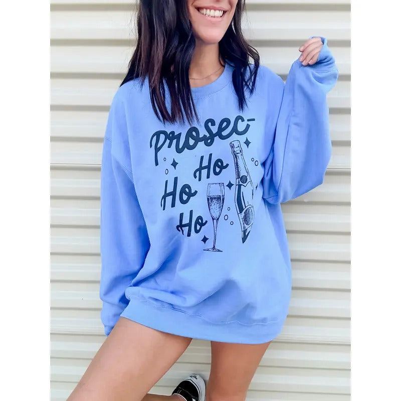 Prosecc-ho ho ho Graphic Pullover T-Shirts, Hoodie, Sweatshirt | CiraTrend.com