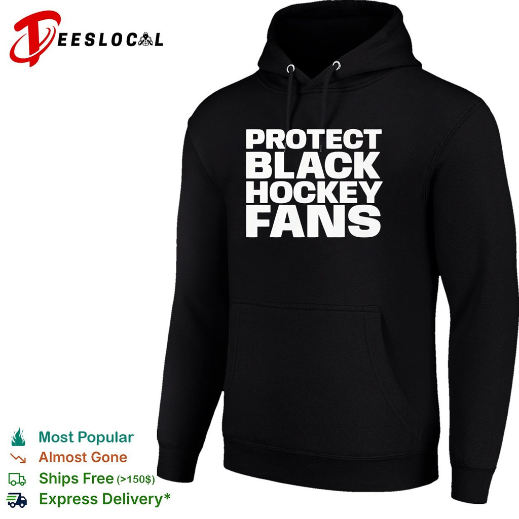 Protect black hockey fans shirt