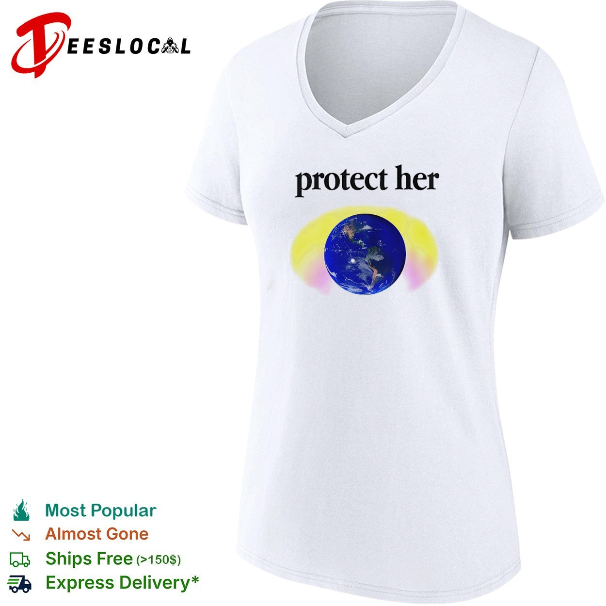 Protect her Earth environmental awareness shirt