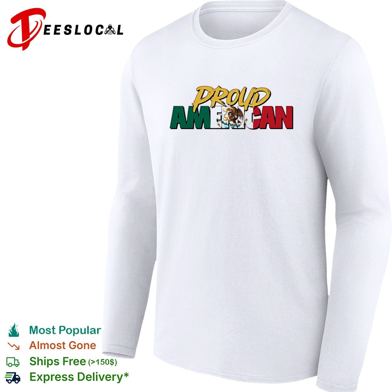 Proud American Mexico eagle flag patriotic shirt